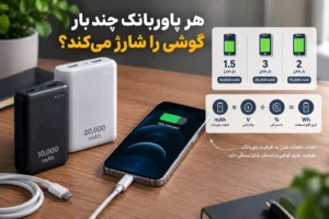 هر پاوربانک چند بار گوشی را شارژ می‌کند؟